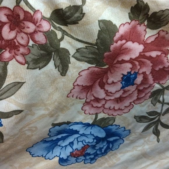 Jessica sport women's floral beige top Sz 10/12 - Picture 5 of 12